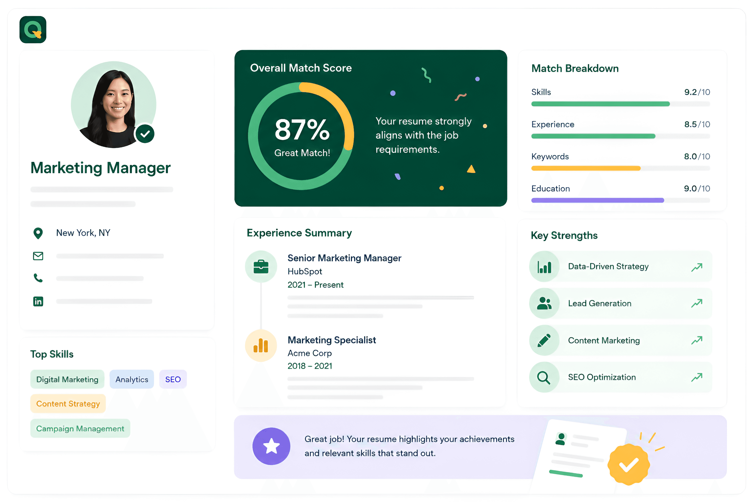 Resuque resume builder preview