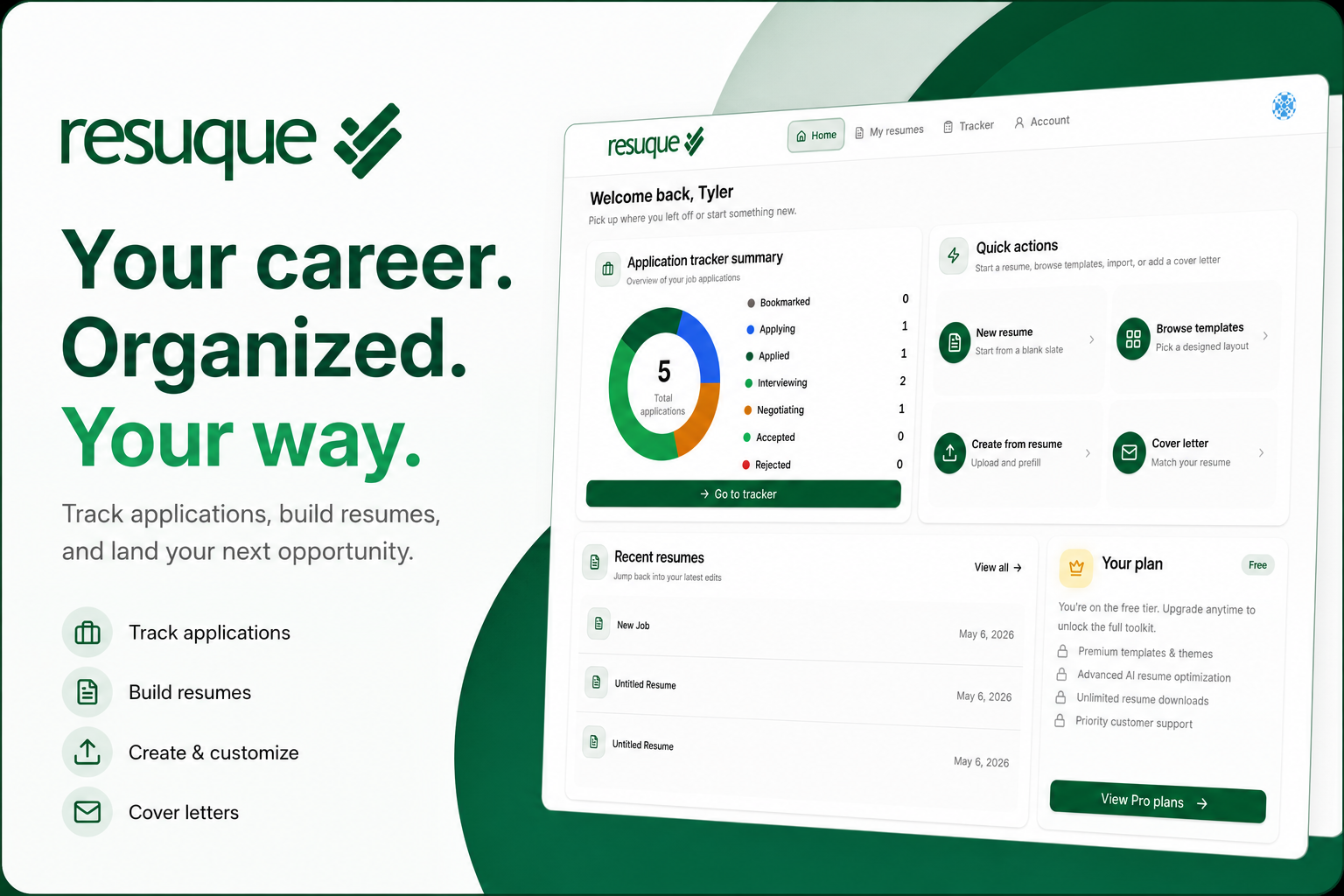 resuque.com screenshot 1